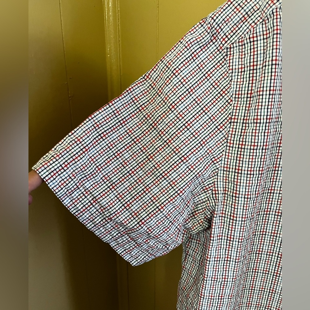 Johnston & Murphy Plaid Button Down Shirt Size L Holiday Occasion Casual Office - Picture 5 of 9